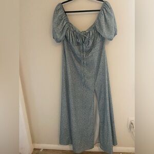 Showpo Puff Sleeve Floral Dress